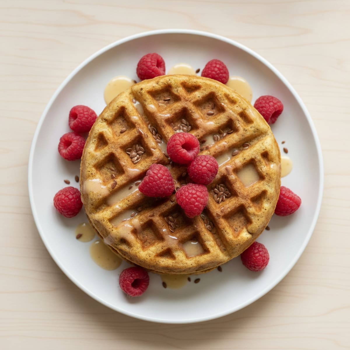 Almond Flour Vegan Protein Waffles