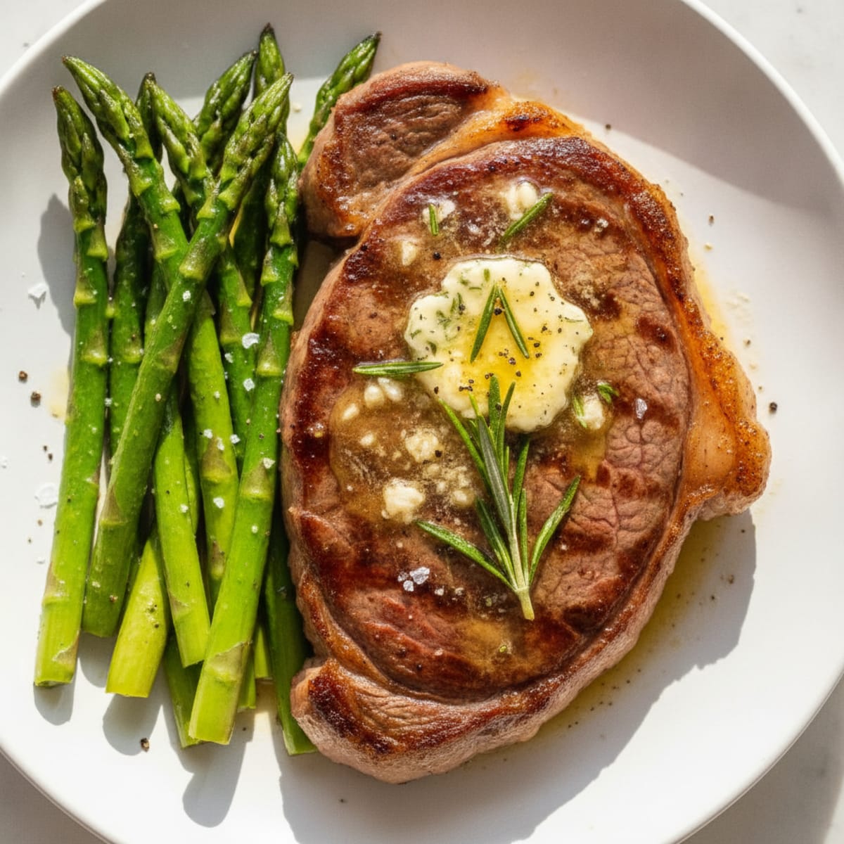 Pan-Seared Steak with Garlic Butter