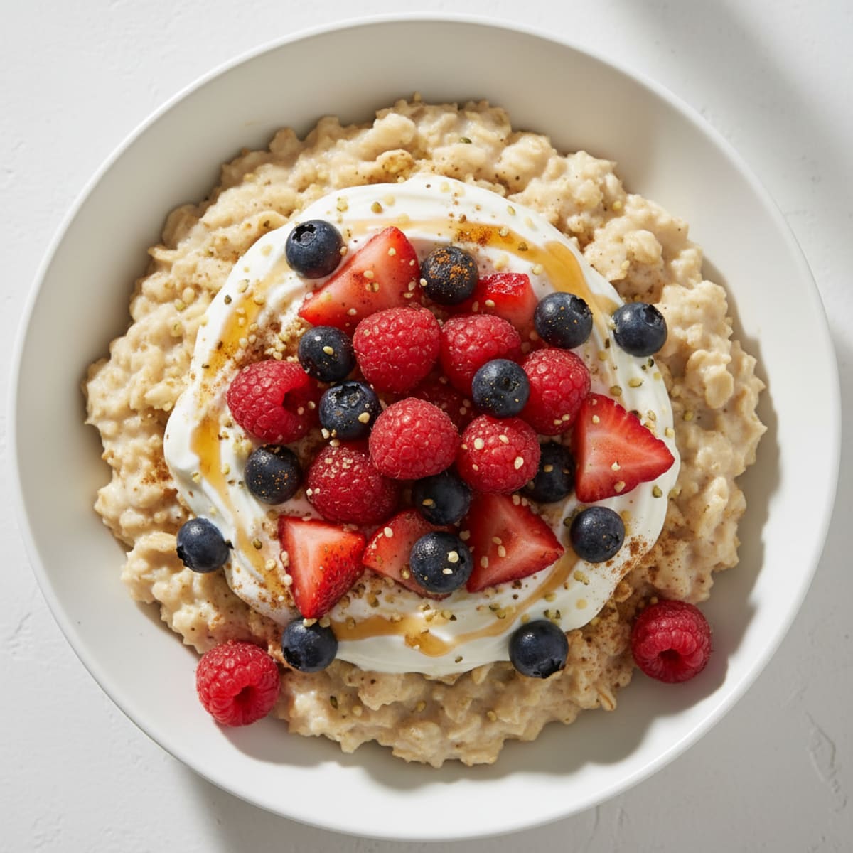 Greek Yogurt Berry Oatmeal