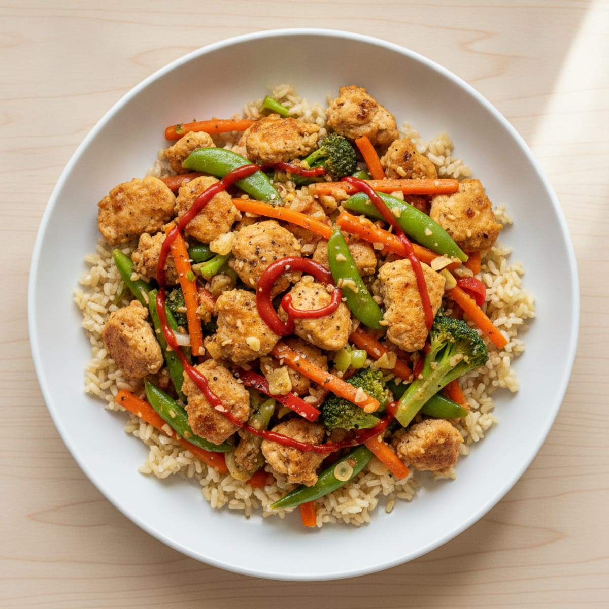 Ground Chicken and Vegetable Stir-Fry