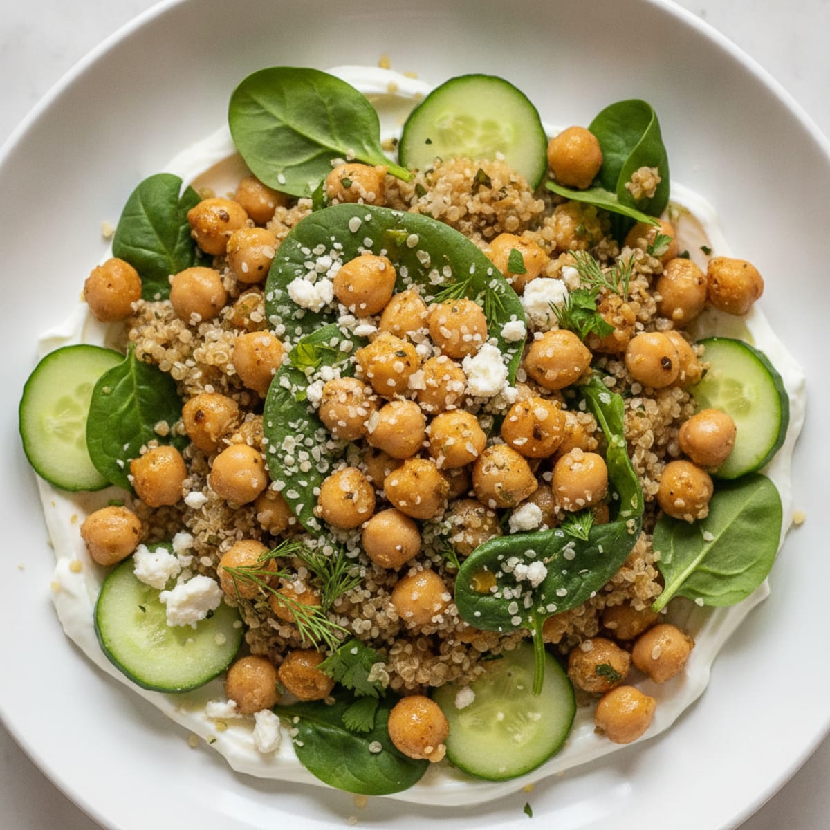 Lemon-Herb Chickpea and Quinoa Bowl