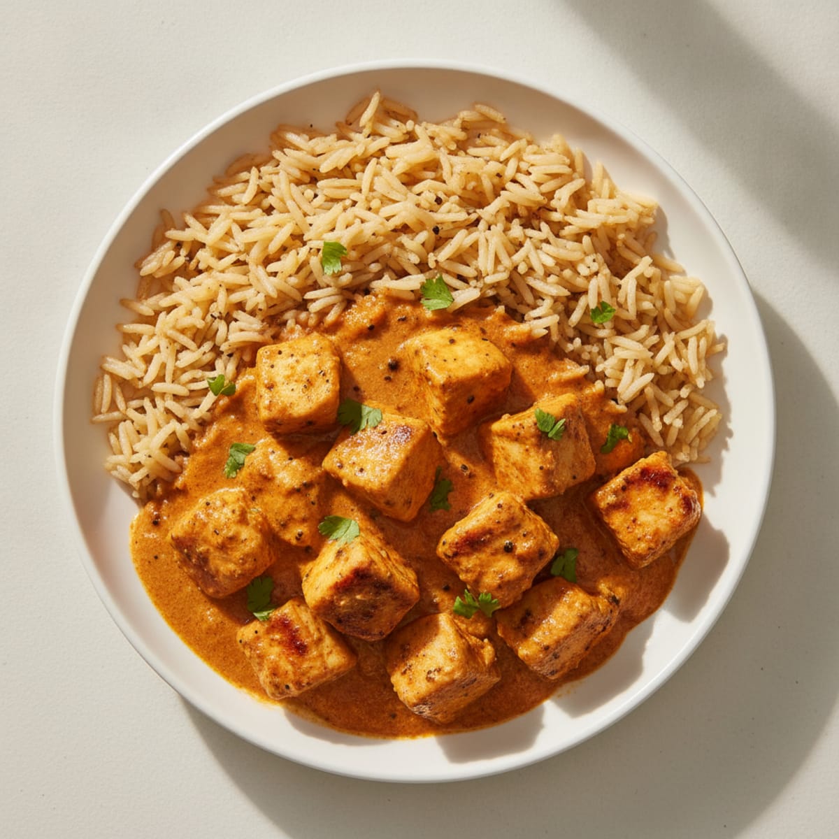 Indian Butter Chicken with Basmati Rice