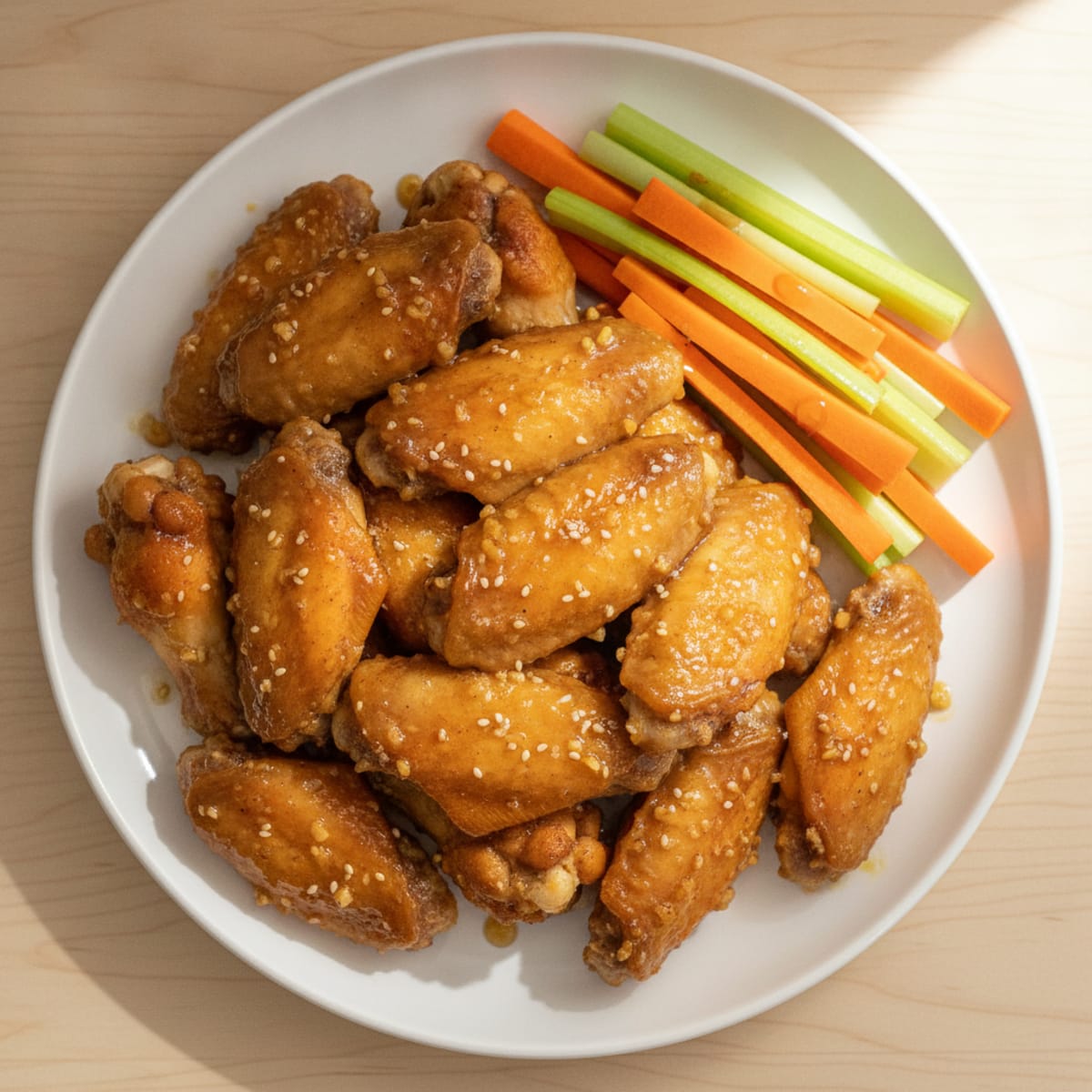 Honey Garlic Baked Chicken Wings
