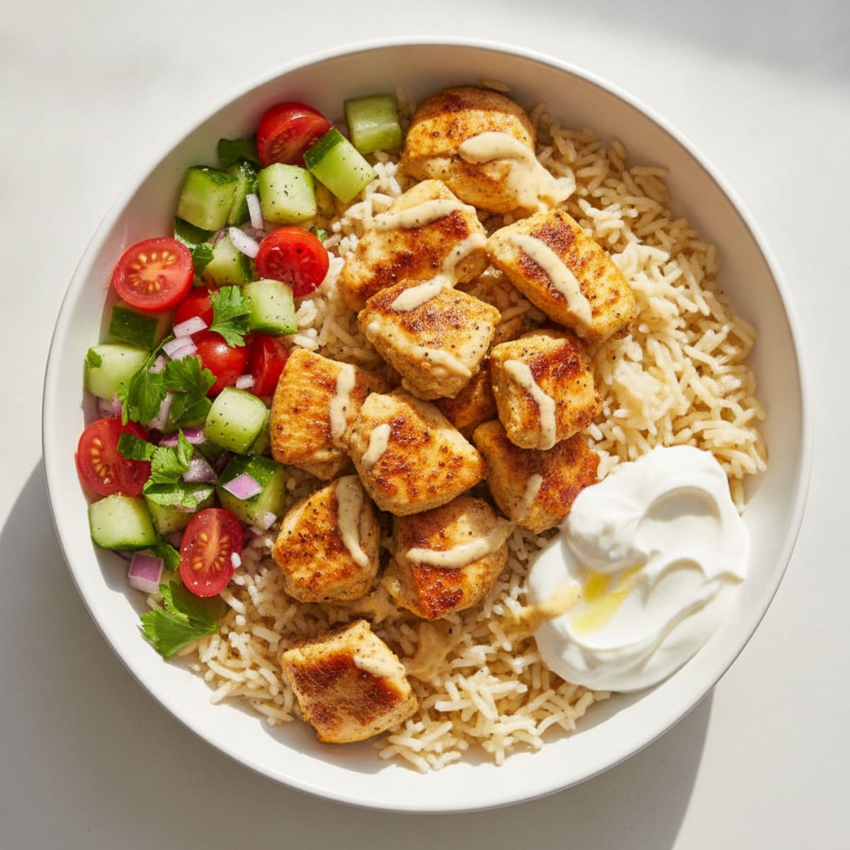 Chicken Shawarma Rice Bowl