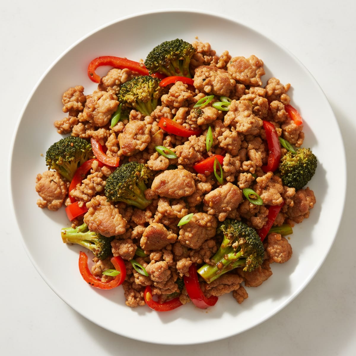 Savory Ground Pork Stir-Fry