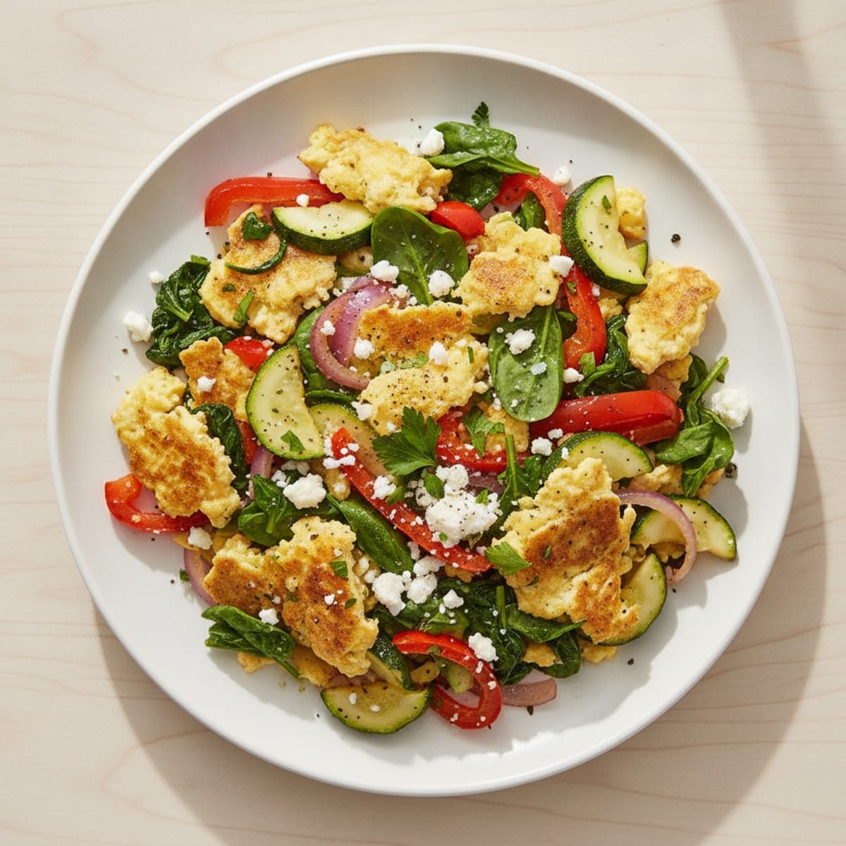 Garden Vegetable Egg Scramble