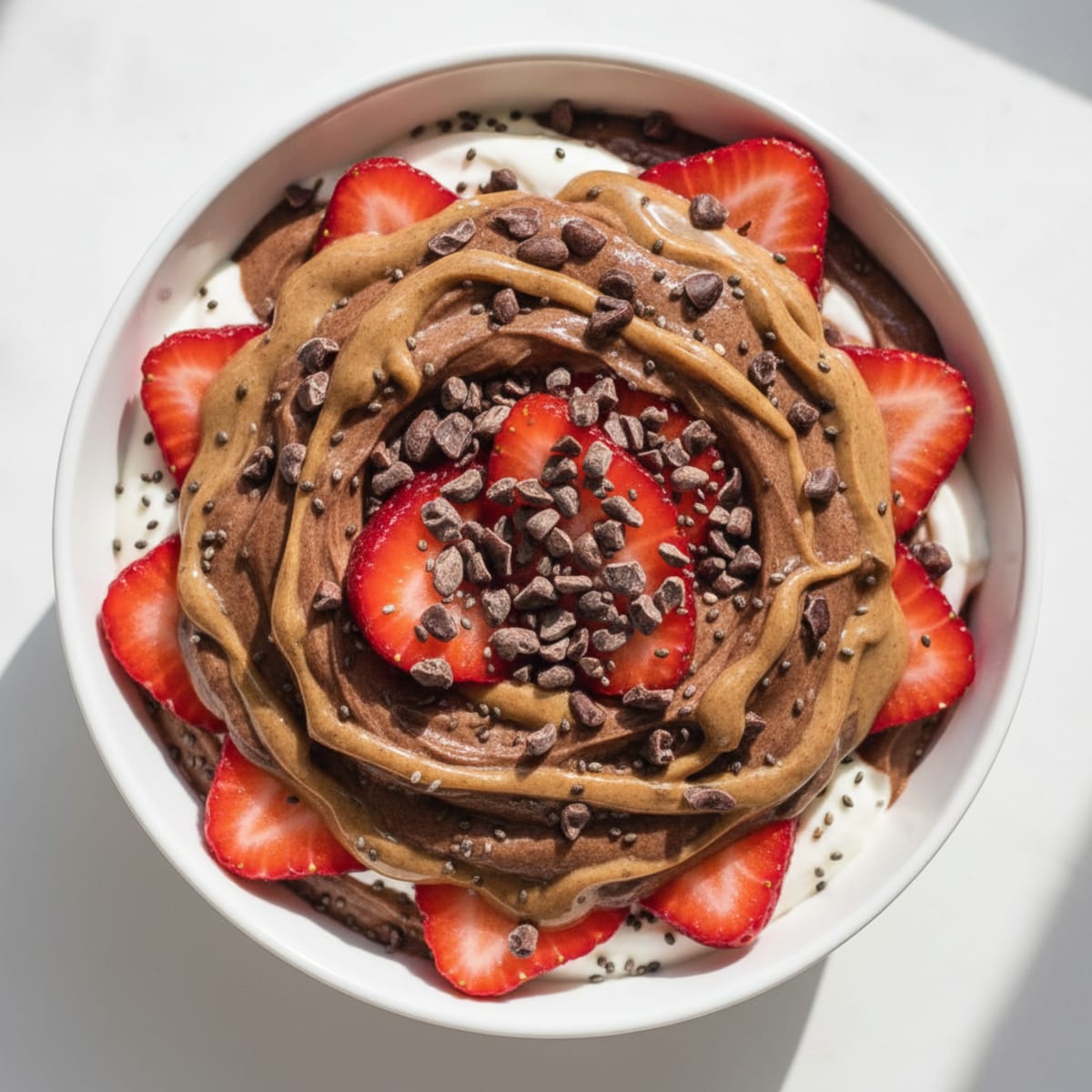 Chocolate Protein Pudding Parfait