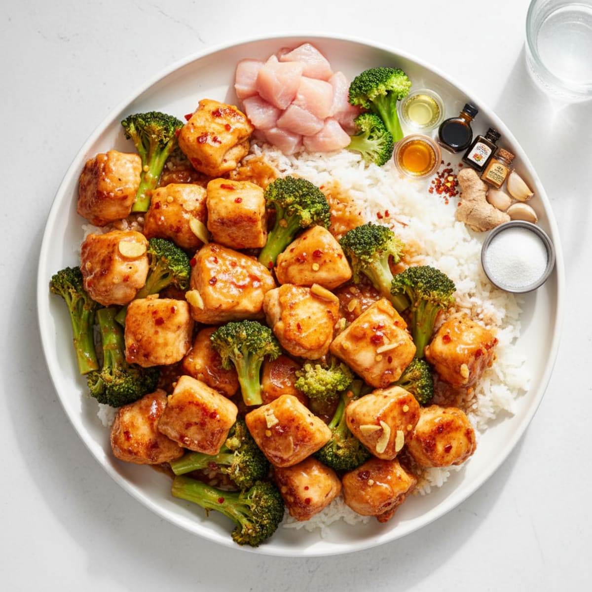 General Tso Chicken with Broccoli
