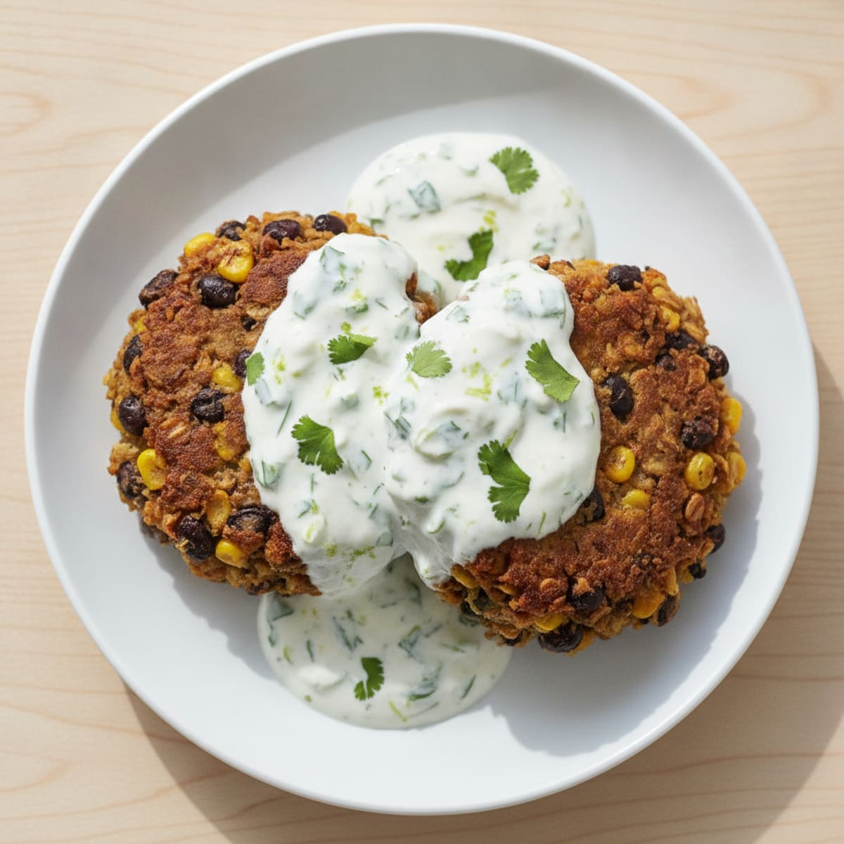 Black Bean and Corn Veggie Burgers