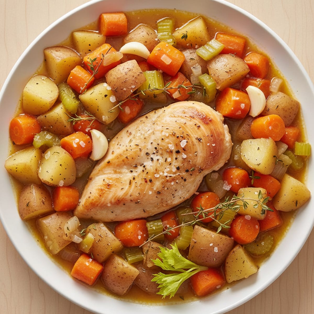 Slow-Cooker Herb Chicken with Vegetables