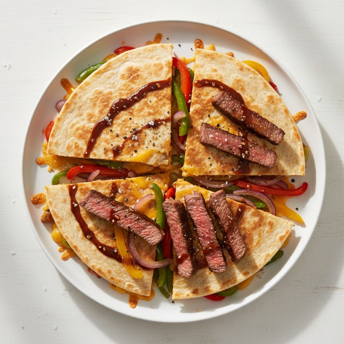 Seared Steak & Pepper Quesadillas