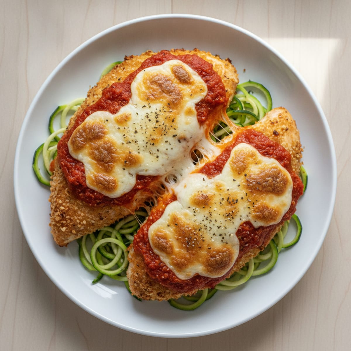 Baked Chicken Parmesan with Marinara