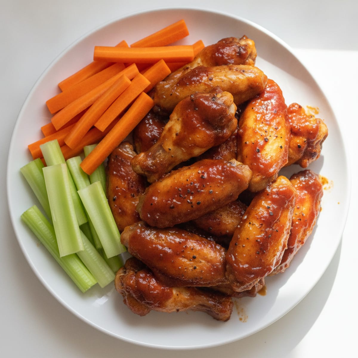 Spicy BBQ Glazed Chicken Wings