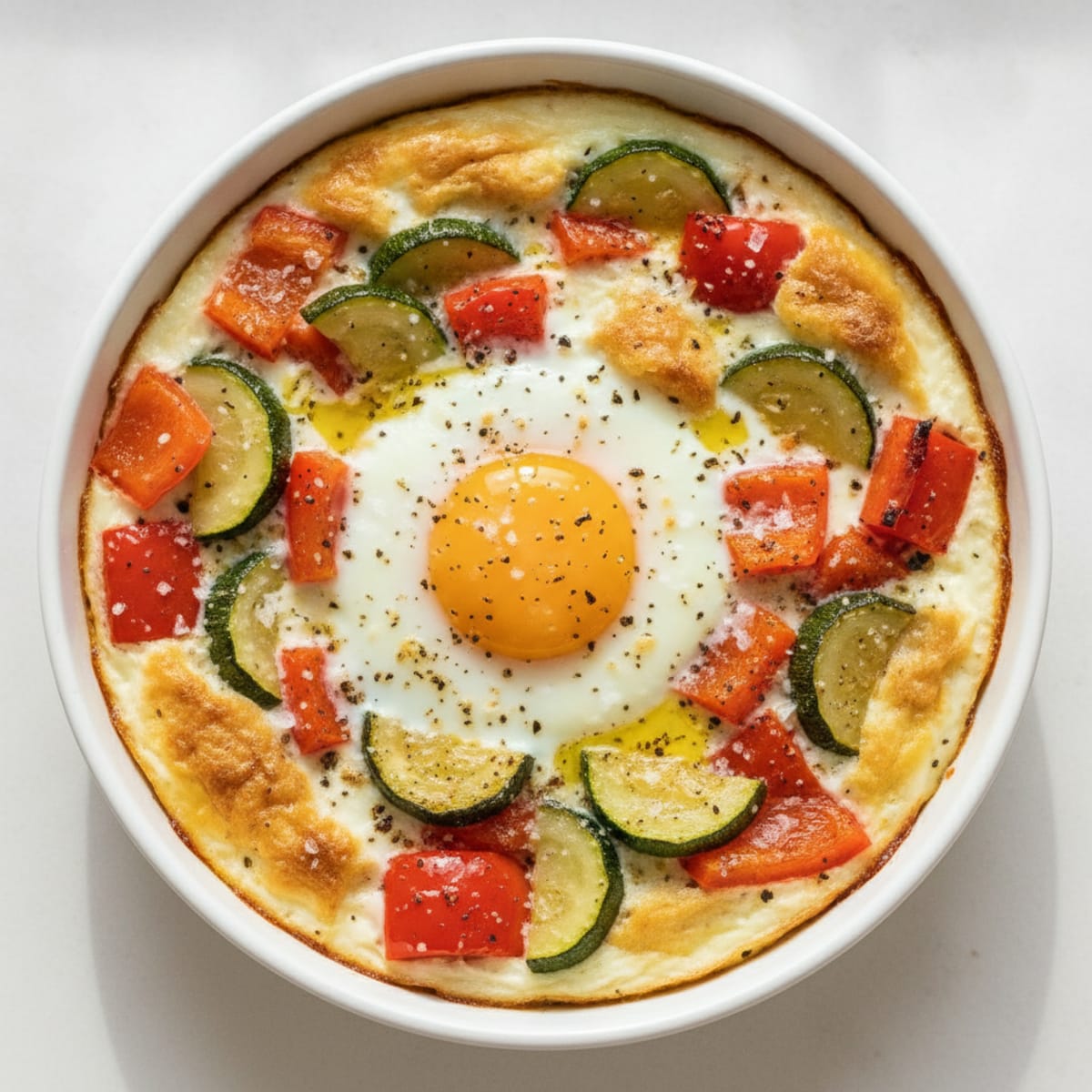 Baked Eggs with Roasted Vegetables