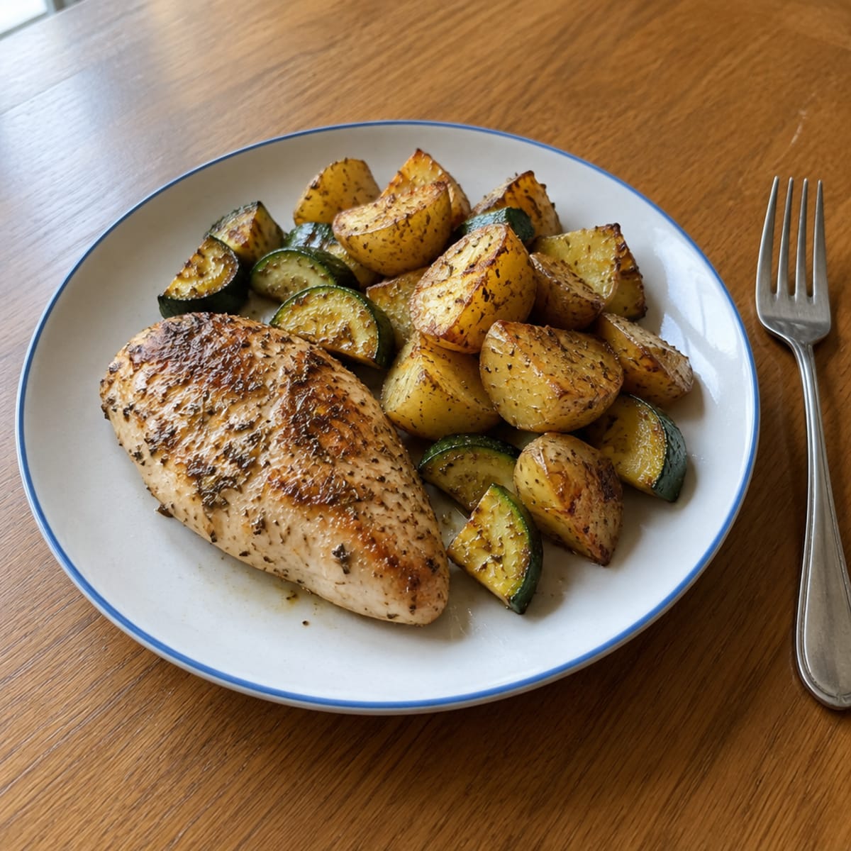 Chicken and potato roast