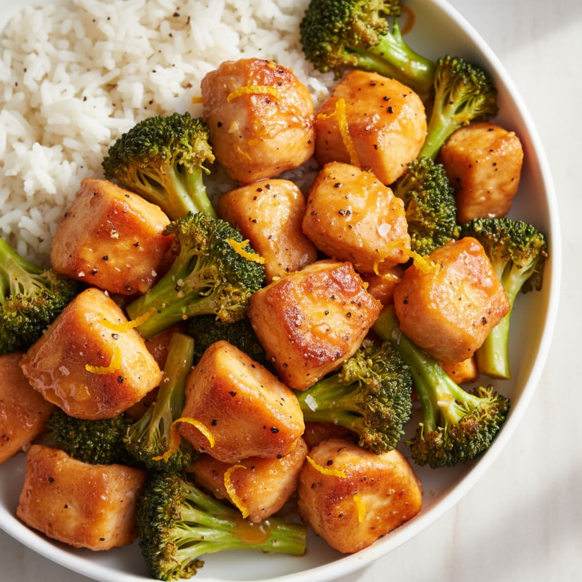 Baked Orange Chicken with Broccoli