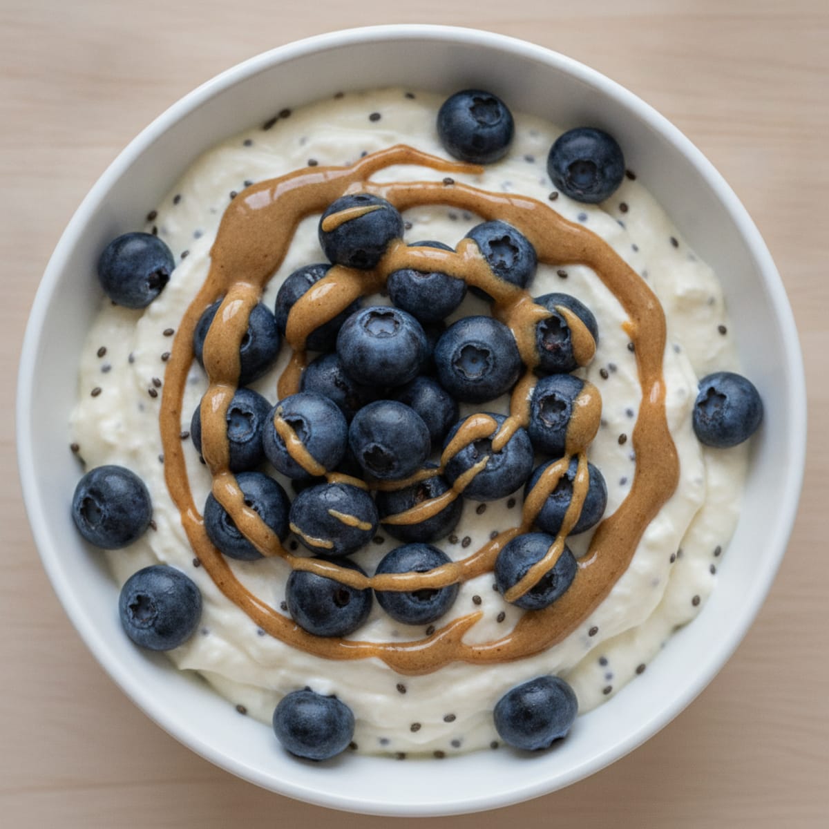 Silky Greek Yogurt Protein Pudding with Berries