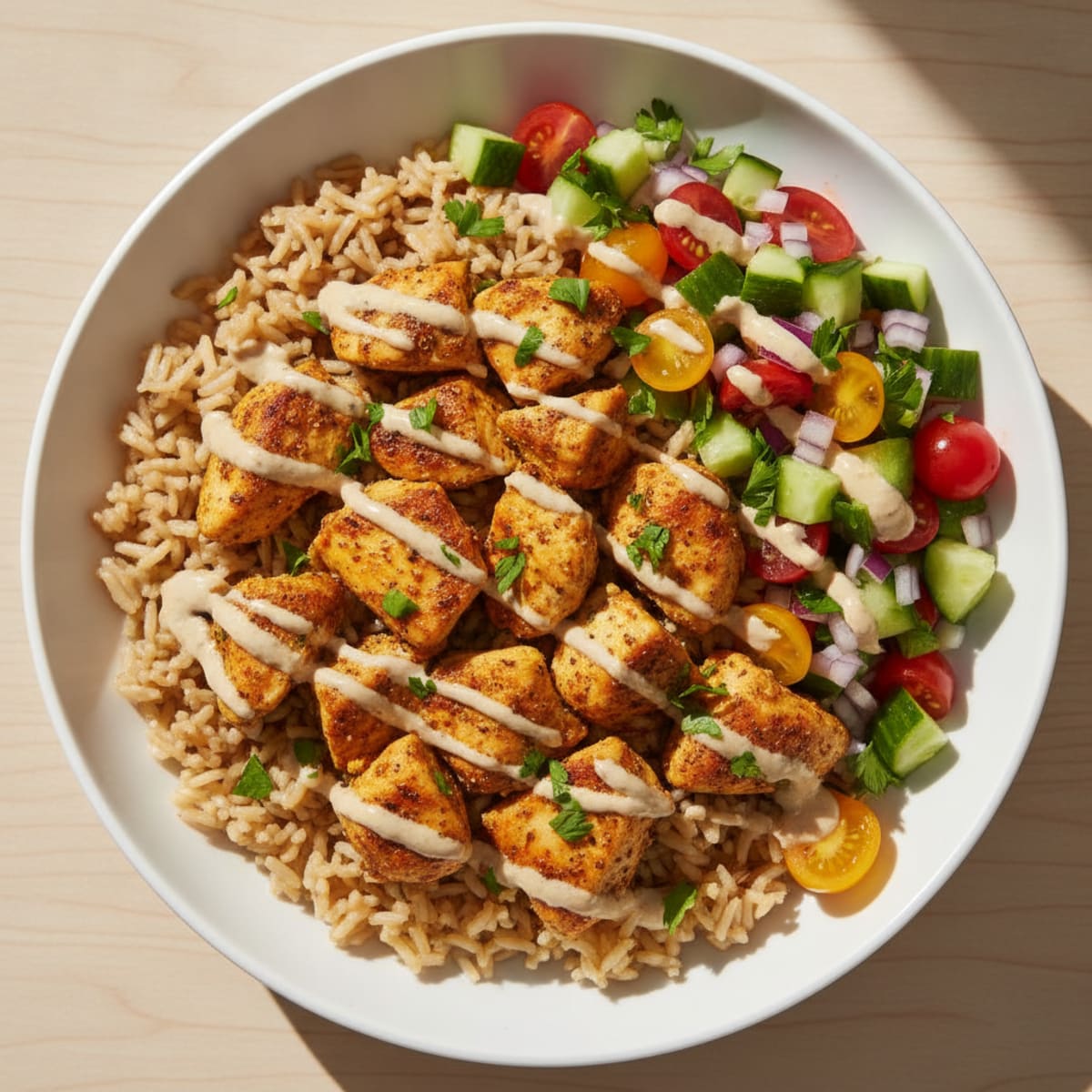 Chicken Shawarma Rice Bowl