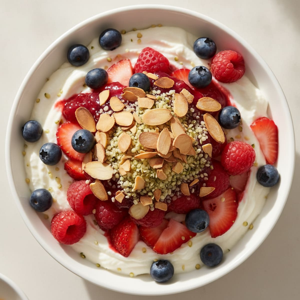 Silky Greek Yogurt Protein Parfait with Berries