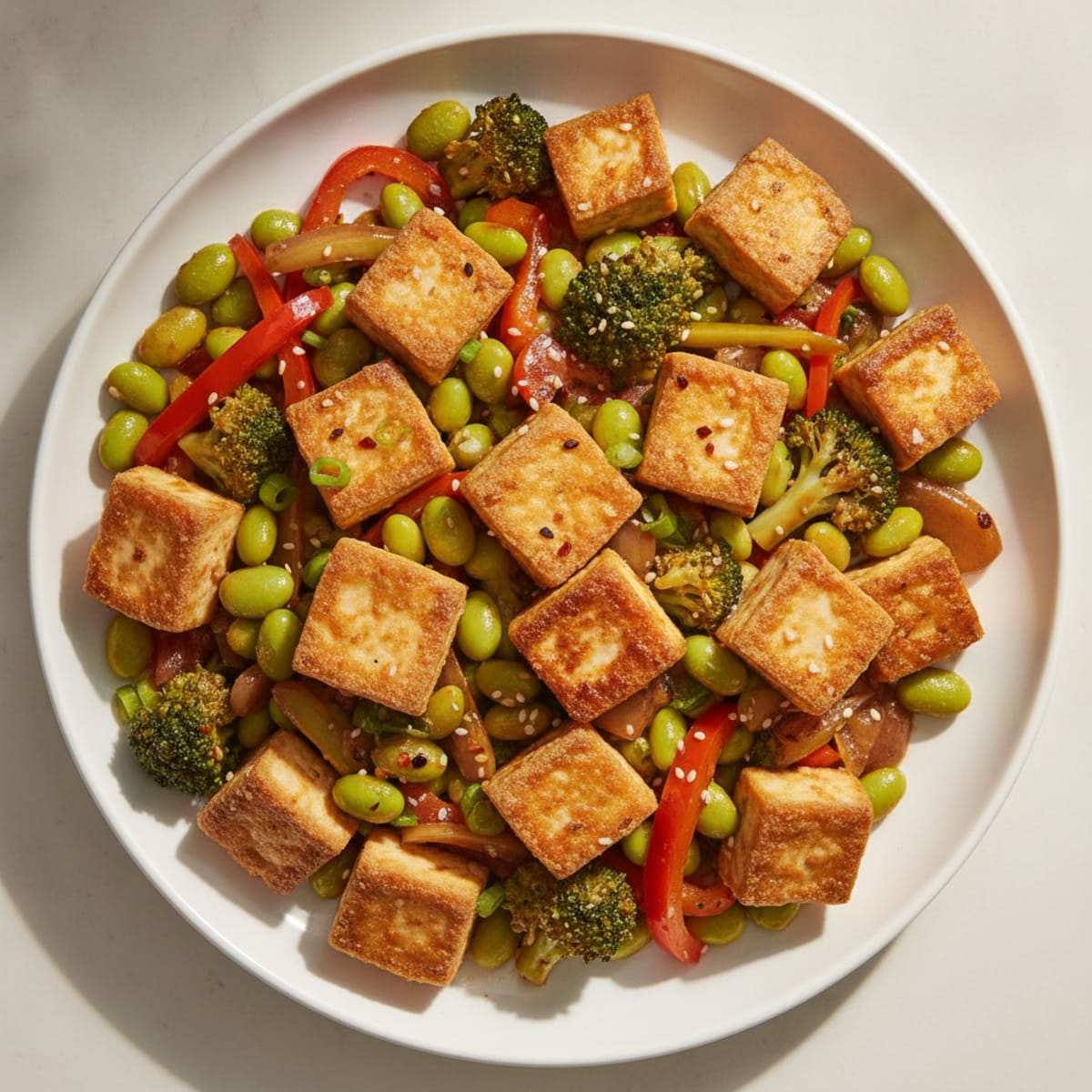 Sesame Tofu Stir-Fry