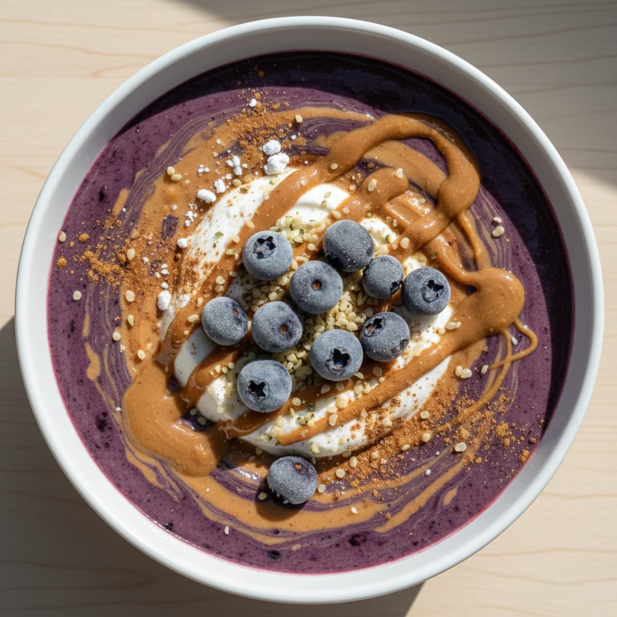 Blueberry Peanut Butter Protein Smoothie