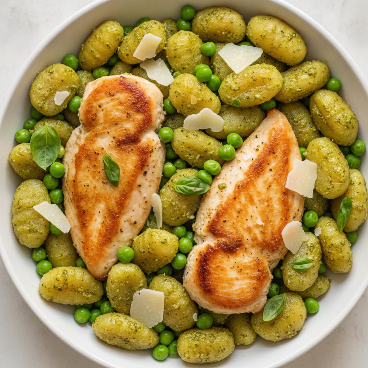 Gnocchi with Basil Pesto
