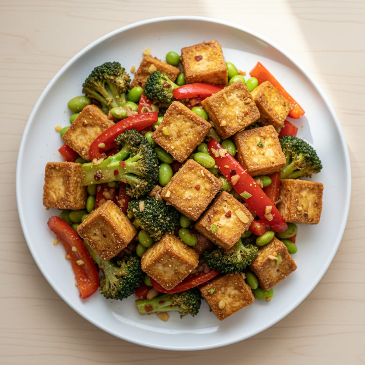 Garlic-Ginger Tofu Stir-Fry
