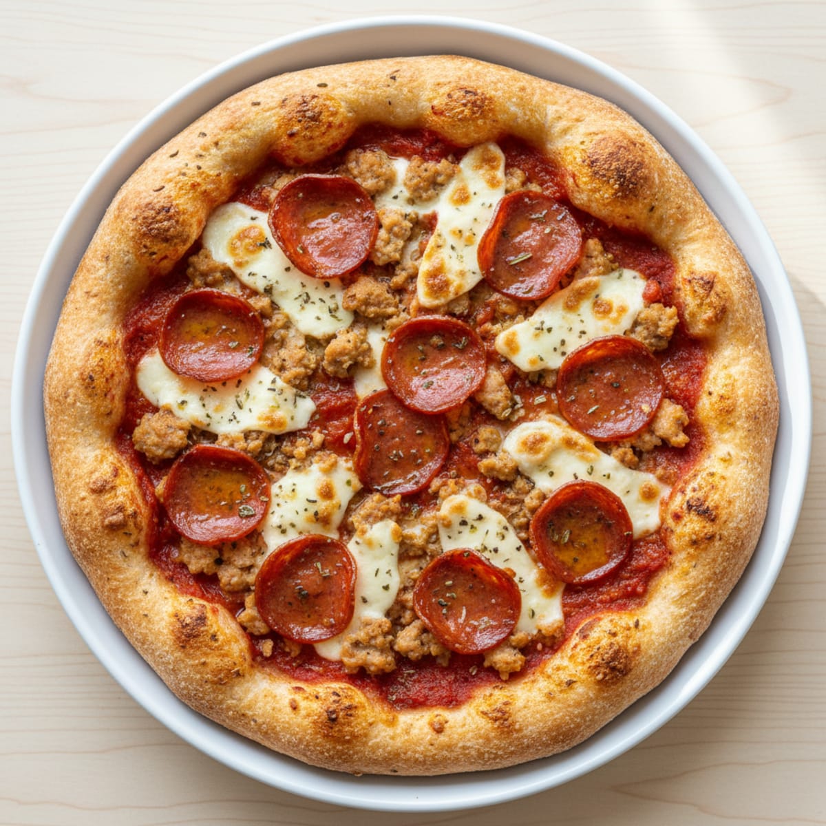 Meat Lovers Stuffed Crust Pizza