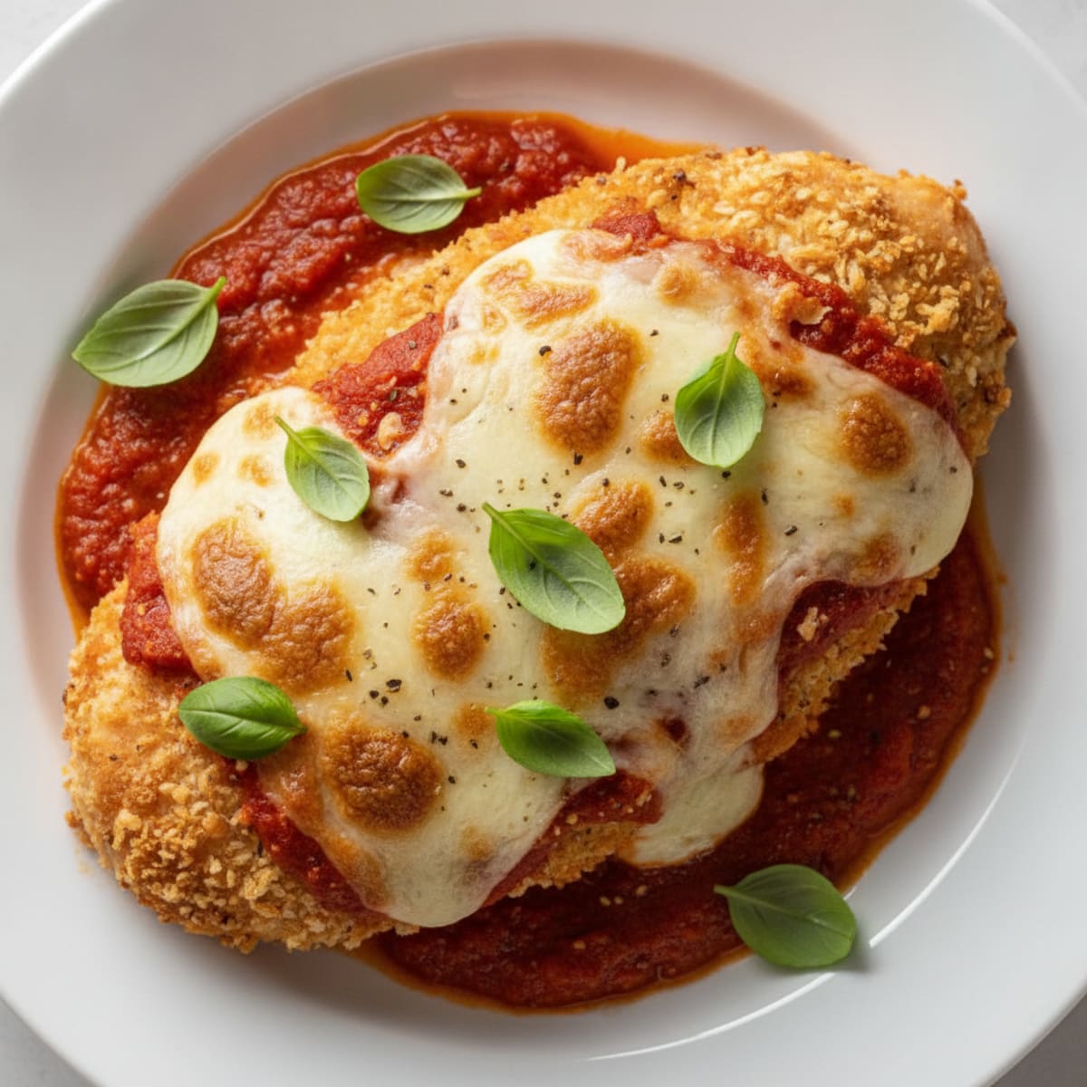 Baked Chicken Parmesan with Marinara