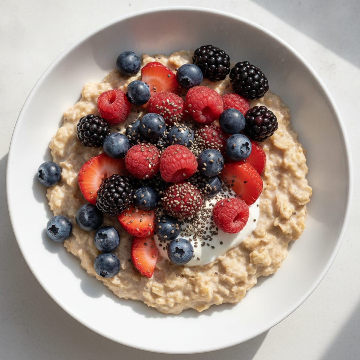 Mixed Berry Protein Oatmeal