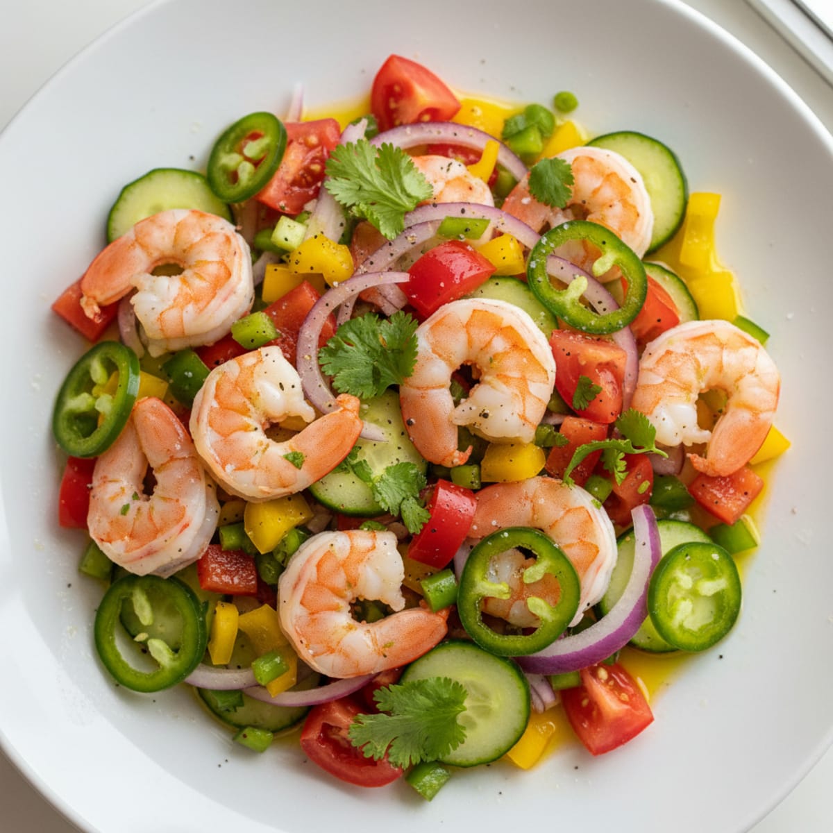 Shrimp Ceviche with Bell Peppers