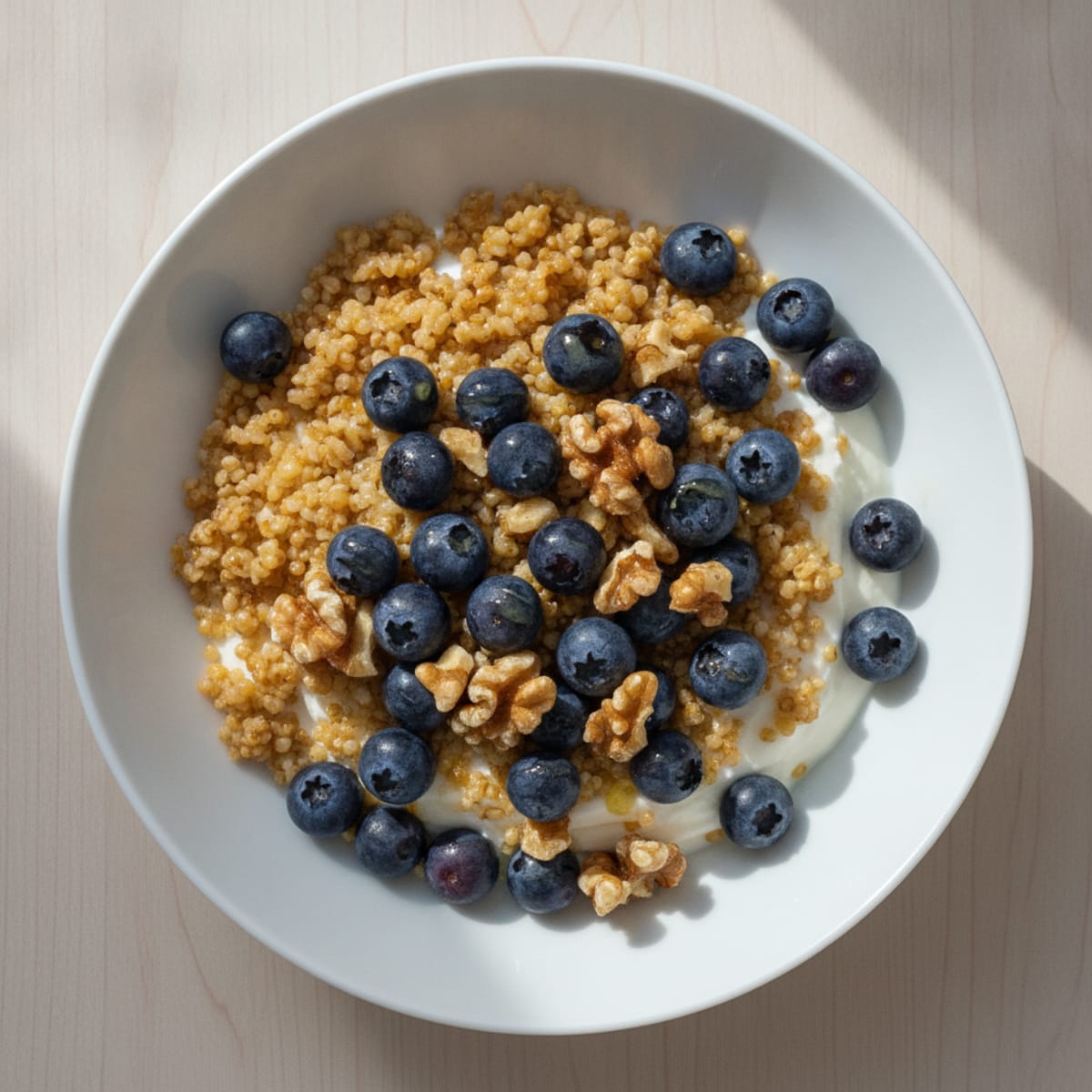 Skyr Bowl with Millet Flakes and Berries