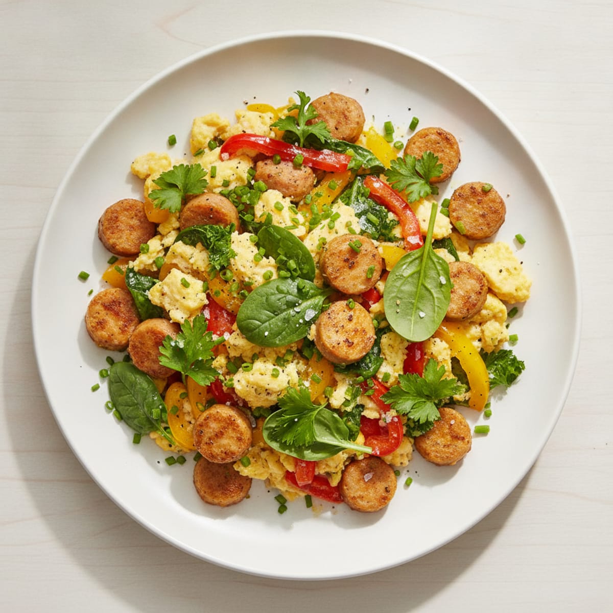 Hearty Morning Scramble with Fresh Herbs