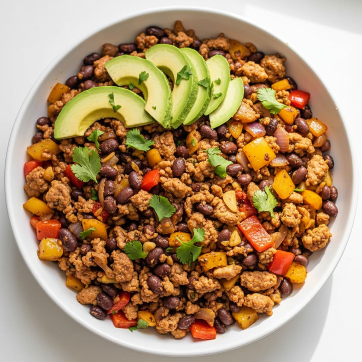 Black Bean & Ground Turkey Skillet