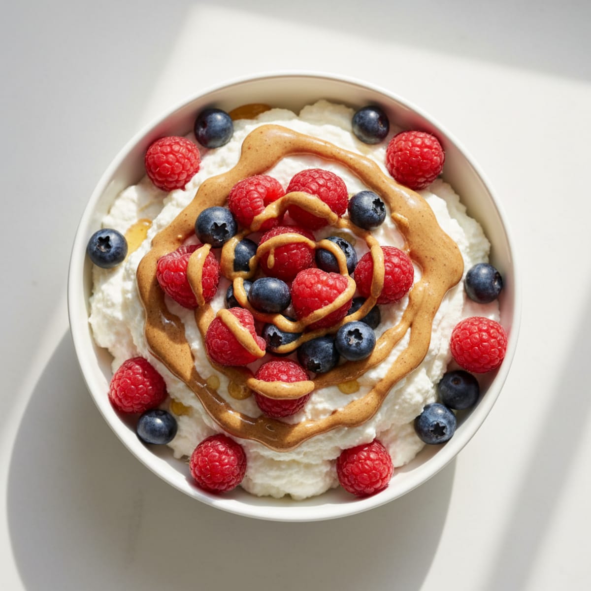 Silky Greek Yogurt Protein Mousse with Mixed Berries