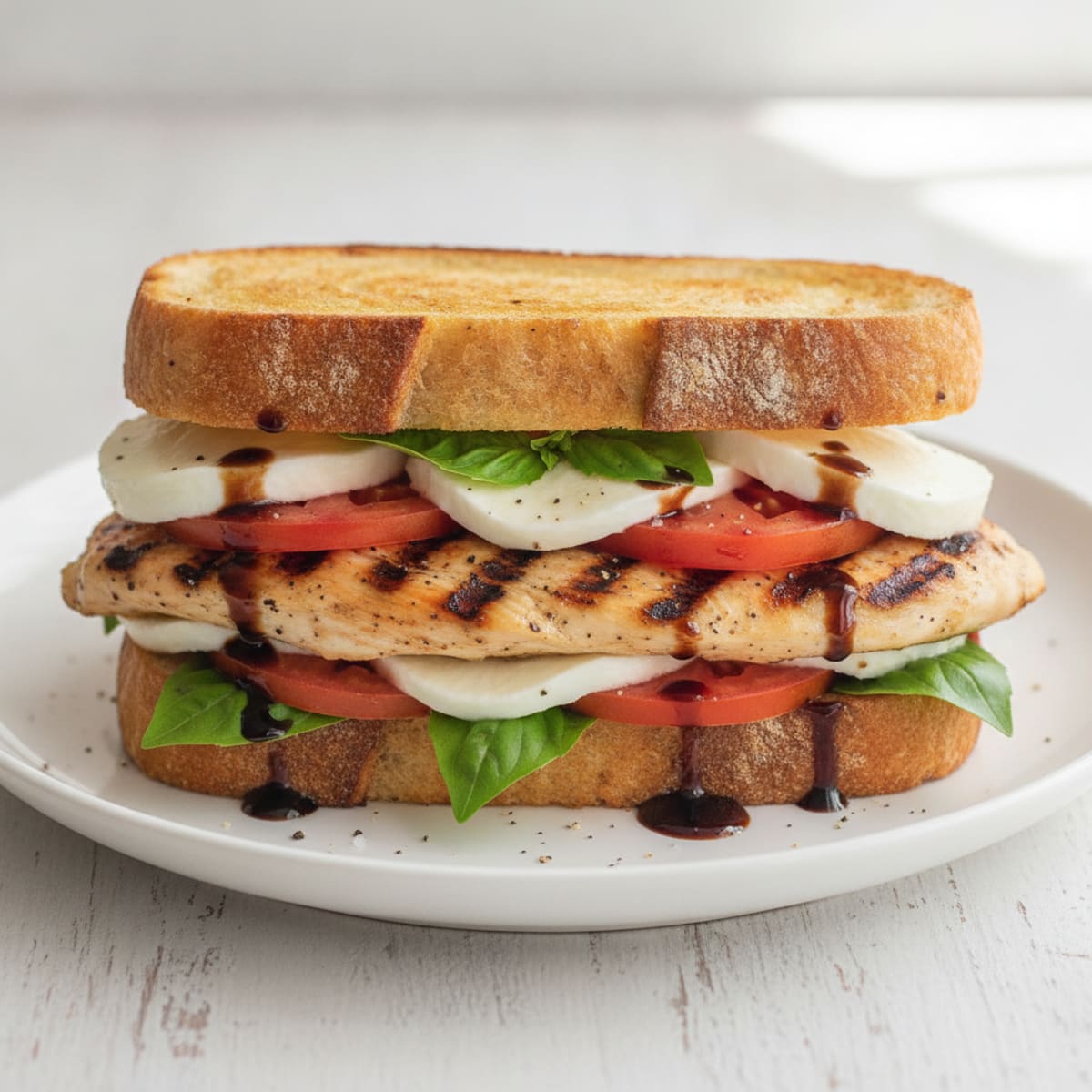 Grilled Caprese Chicken Sandwich