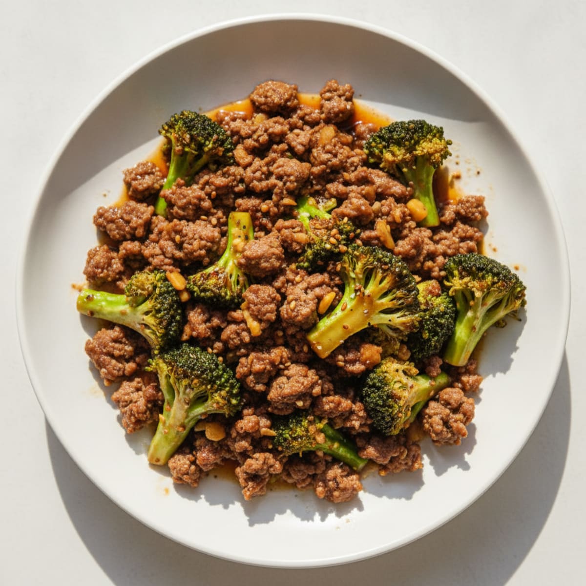 Ground Beef and Broccoli Stir-Fry