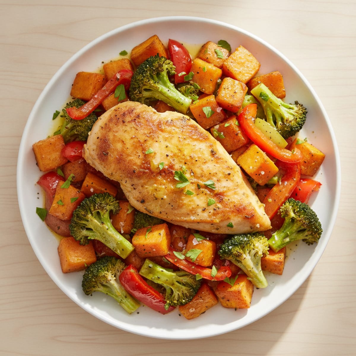Lemon Herb Chicken with Roasted Vegetables