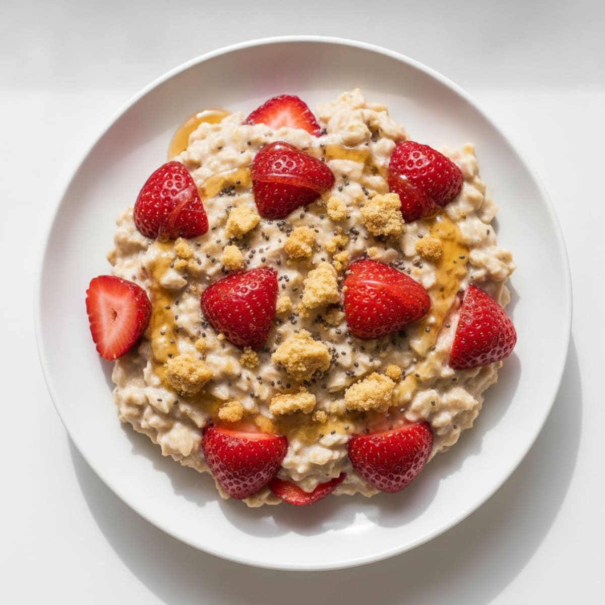 Strawberry Shortcake Overnight Oats