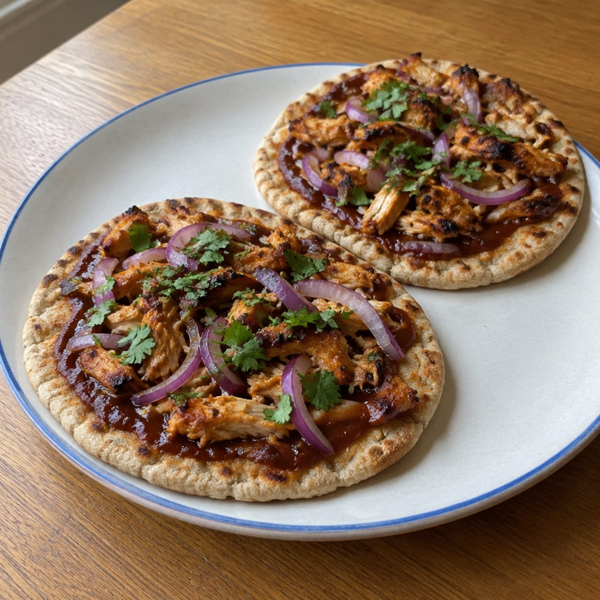 Dairy-free BBQ chicken pizza