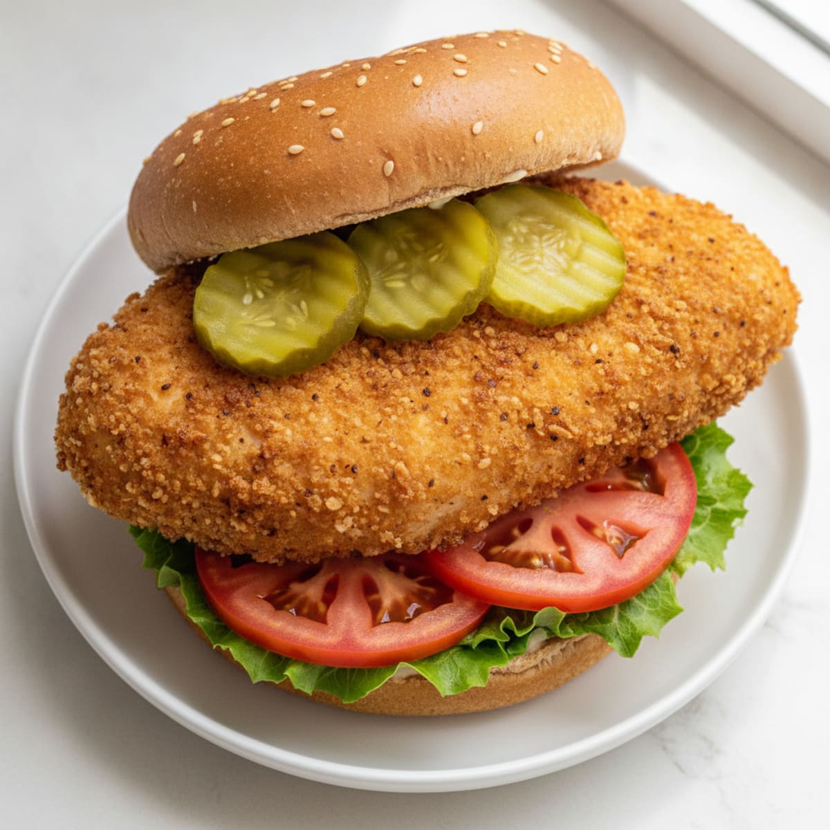 Air-Fried Buttermilk Chicken Sandwich