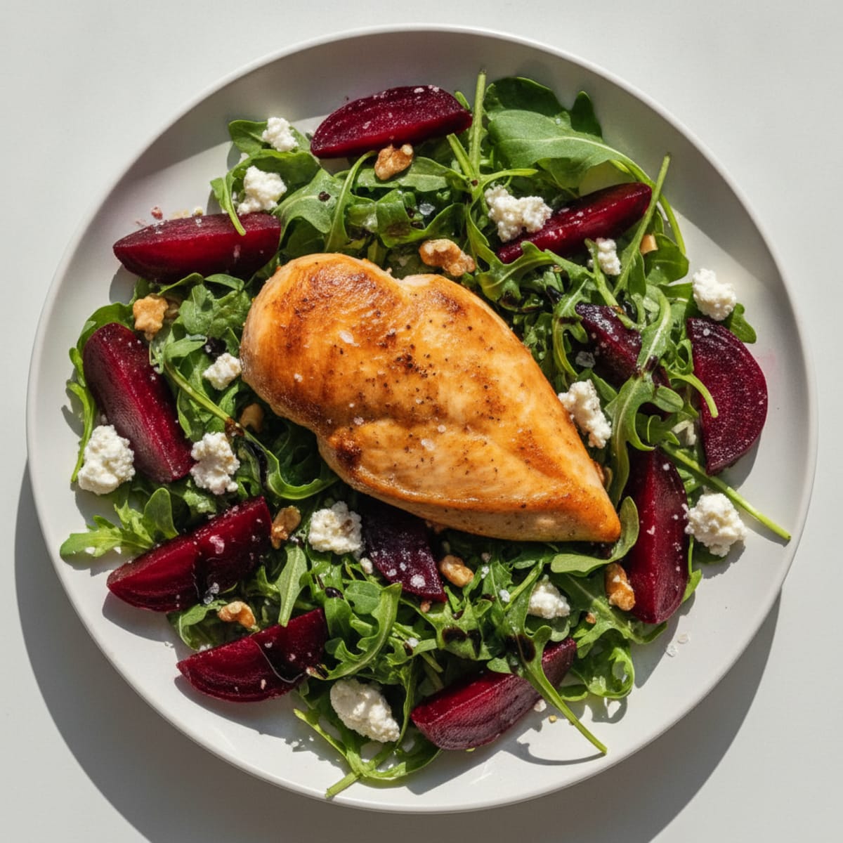 Roasted Chicken with Beetroot Salad