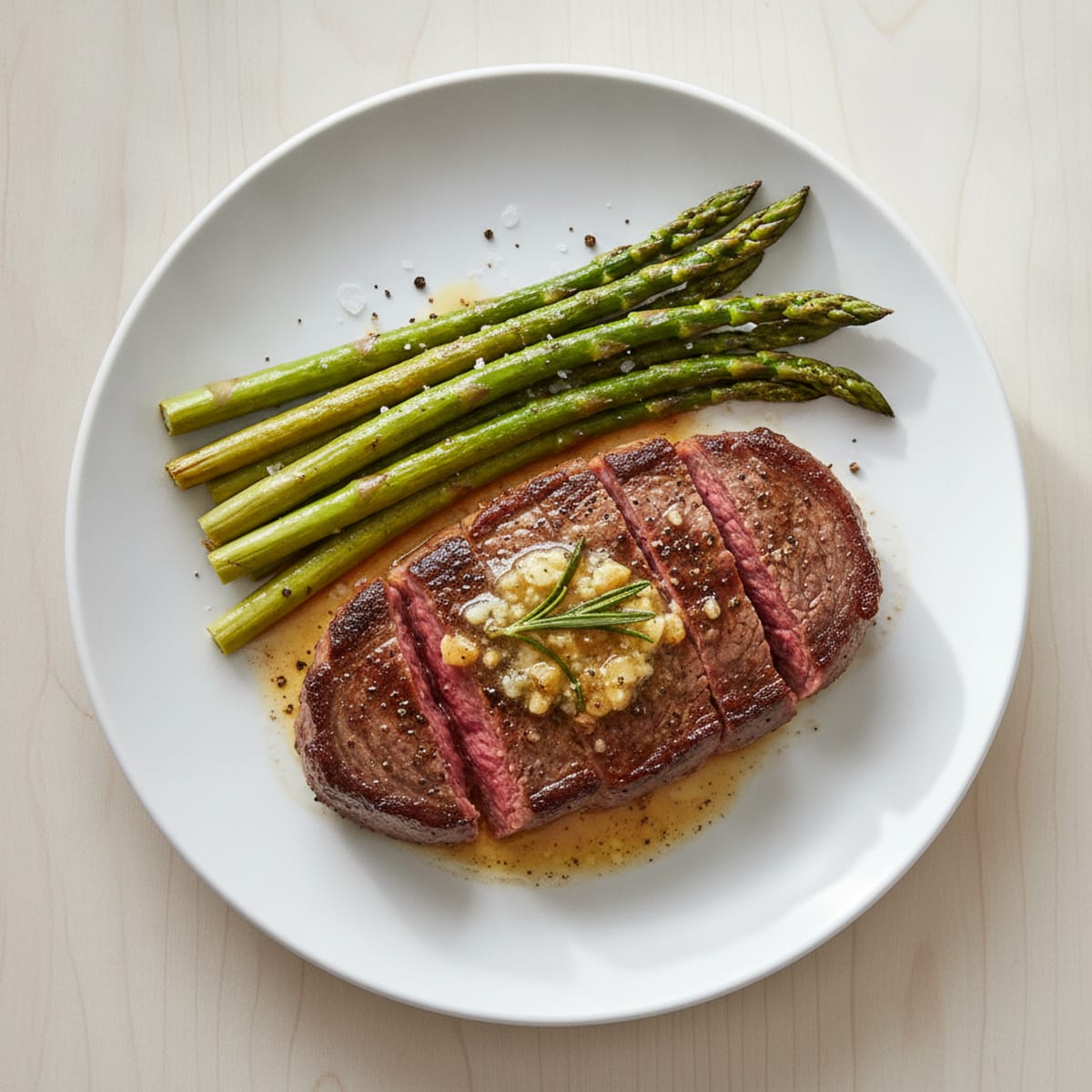 Pan-Seared Steak with Garlic Butter
