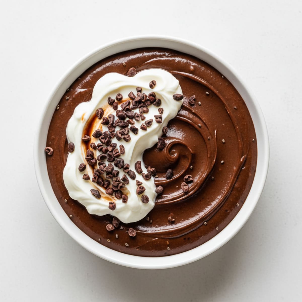 Silky Chocolate Protein Pudding with Greek Yogurt