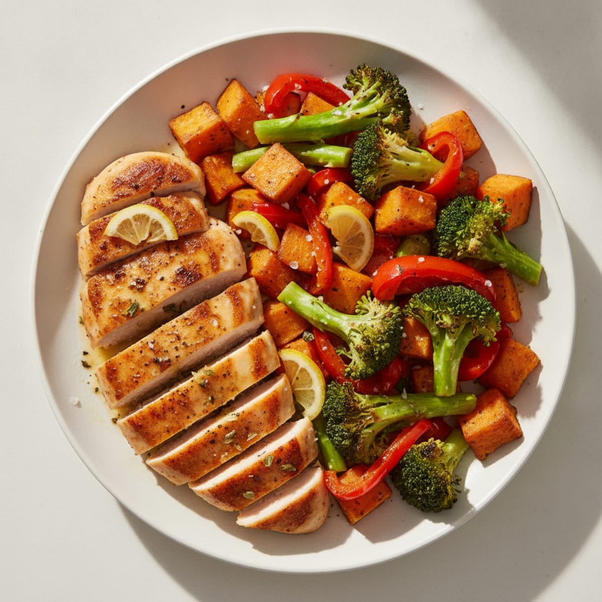 Pan-Seared Chicken with Roasted Vegetables