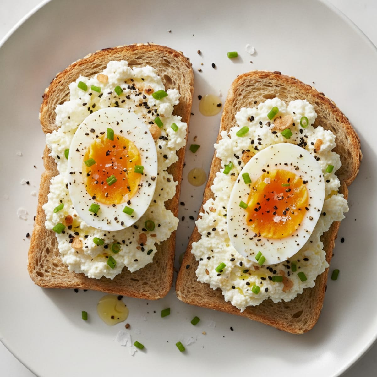Savory Cottage Cheese Egg Toast