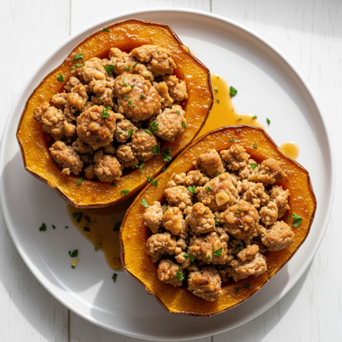 Roasted Acorn Squash with Brown Sugar Glaze