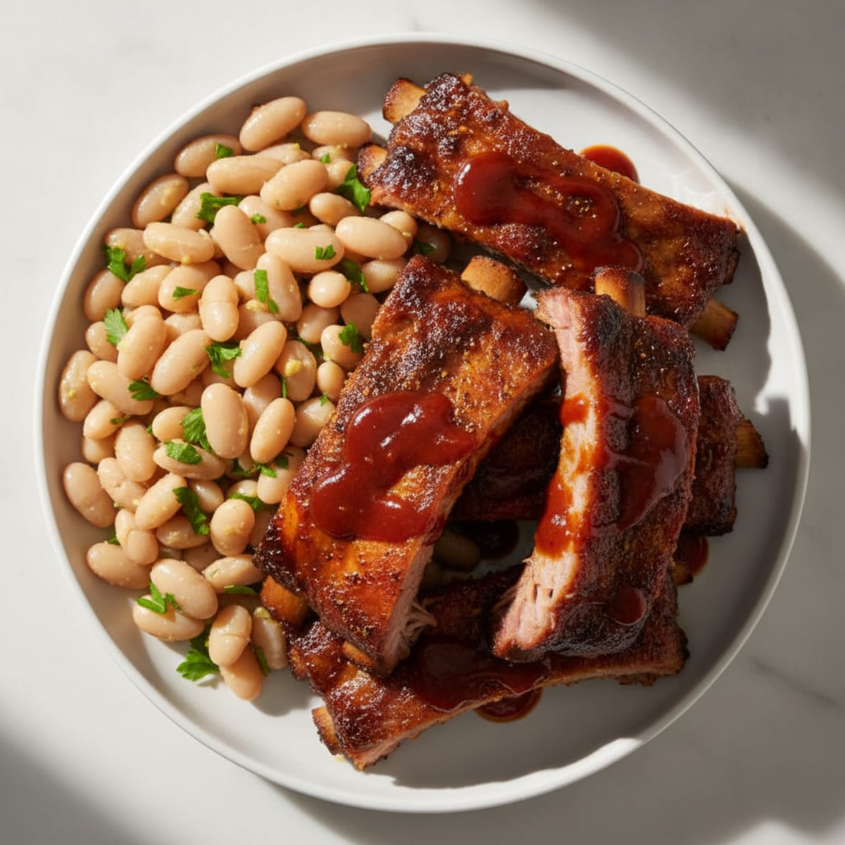 Smoked Barbecue Pork Ribs