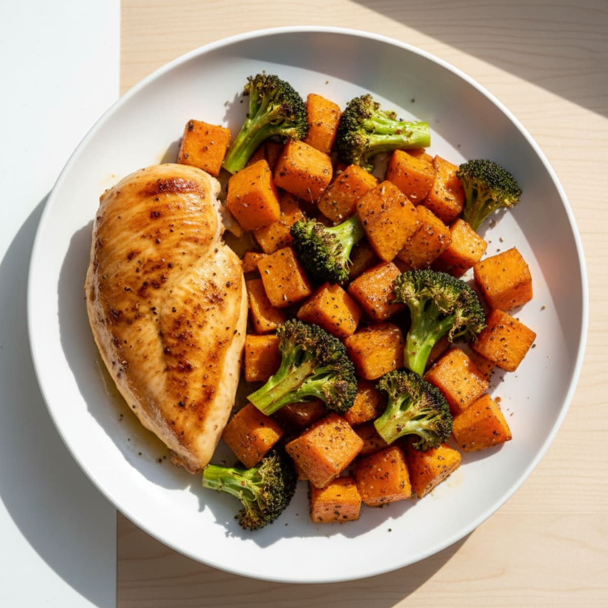 Roasted Chicken and Sweet Potato Medley