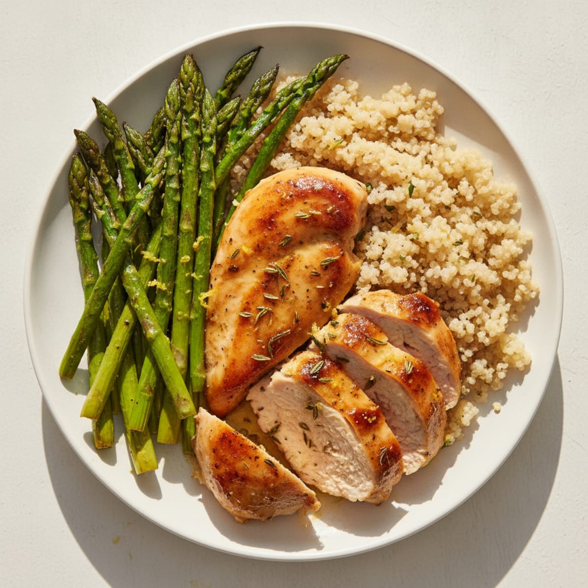 Lemon Herb Chicken with Roasted Asparagus